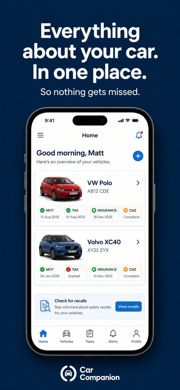 Everything about your car. In one place.